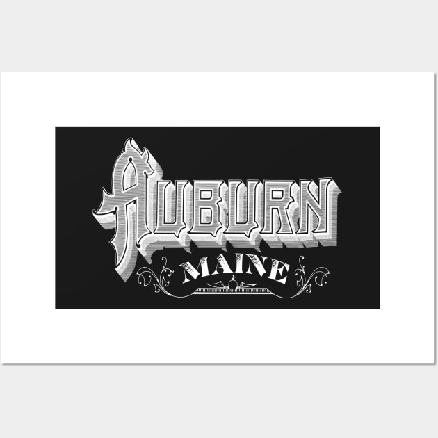 Vintage Auburn, ME Wall Art by DonDota